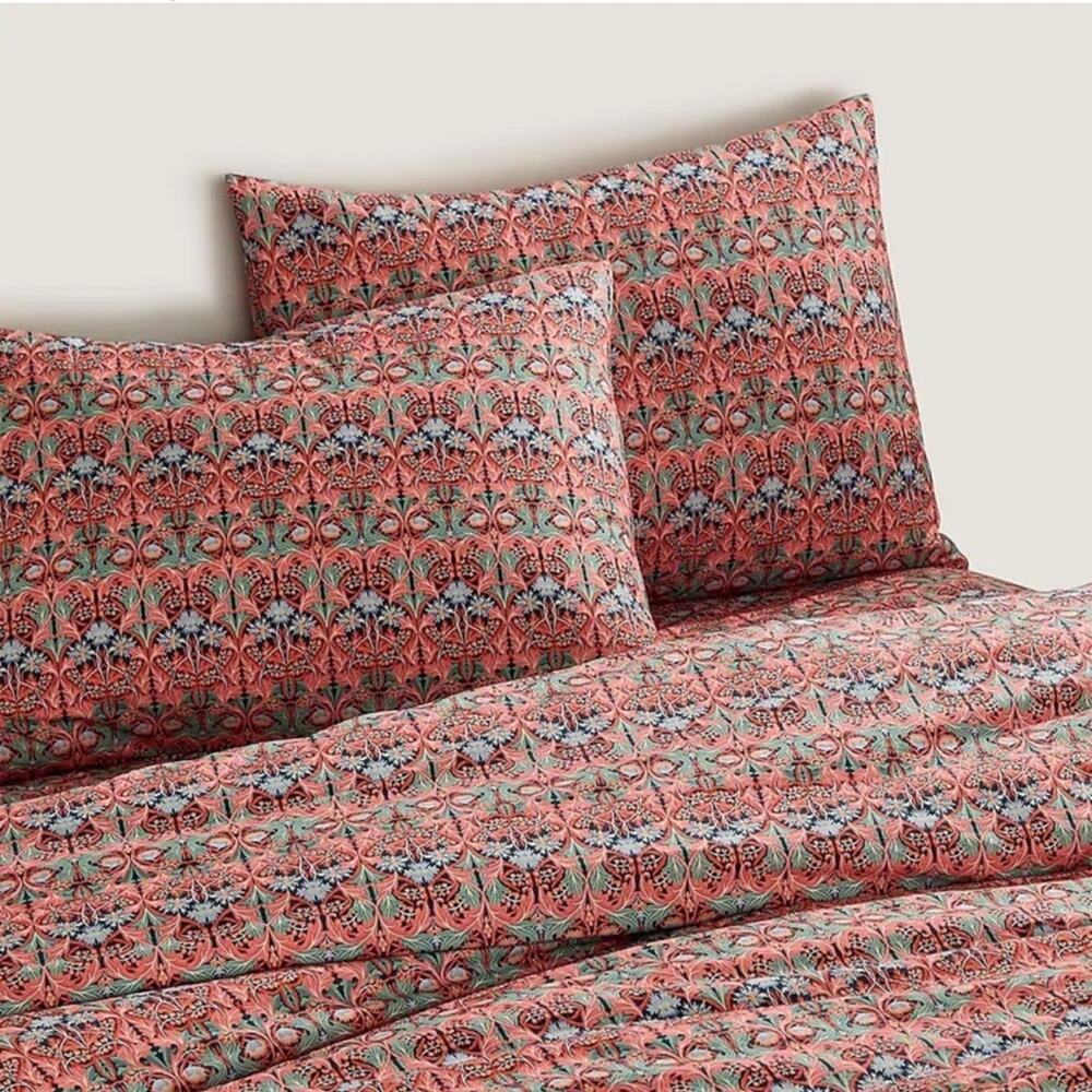 J.Crew Limited edition King Cali King duvet set Liberty May Nouveau fabric NWT